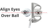 Align Eyes  Over Ball